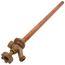 Model 17 18", 1/2" MPT x Sweat Inlet Anti-Siphon Wall Faucet w/ Metal Handle