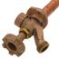 Model 17 18", 1/2" MPT x Sweat Inlet Anti-Siphon Wall Faucet w/ Metal Handle