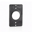 Coverplate, Standard, Single-Gang, Thermoplastic, 1.39" Diameter (fits 15a Straight Blade & Locking And 20a Straight Blade Receptacles) (Black)