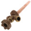Model 17 10", 1/2" PEX Crimp Inlet Anti-Siphon Wall Faucet w/ Metal Handle