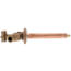 Model 17 6", 1/2" PEX Crimp Inlet Anti-Siphon Wall Faucet w/ Metal Handle