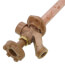 Model 17 3/4", 12" Inlet Wall Faucet w/ Metal Handle