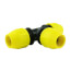 3/4" IPS Underground Yellow Poly Gas Pipe Tee (SDR 11)