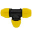 1-1/4" Underground Yellow Poly Gas Pipe Tee (SDR 10)