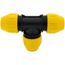 1-1/4" IPS Underground Yellow Poly Gas Pipe Tee (SDR 11)