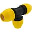 1-1/4" IPS Underground Yellow Poly Gas Pipe Tee (SDR 11)