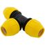 1-1/4" IPS Underground Yellow Poly Gas Pipe Tee (SDR 11)