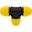 1-1/2" IPS Underground Yellow Poly Gas Pipe Tee (SDR 11)