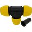 2" IPS Underground Yellow Poly Gas Pipe Tee (SDR 11)