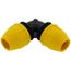 1/2" IPS Underground Yellow Poly Gas Pipe 90-Degree Elbow (SDR 9.3)