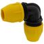 1/2" IPS Underground Yellow Poly Gas Pipe 90-Degree Elbow (SDR 9.3)