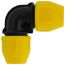 3/4" IPS Underground Yellow Poly Gas Pipe 90-Degree Elbow (SDR 11)