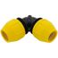 1" IPS Underground Yellow Poly Gas Pipe 90-Degree Elbow (SDR 11)