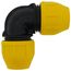1-1/4" Underground Yellow Poly Gas Pipe 90-Degree Elbow (SDR 10)