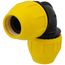 1-1/4" IPS Underground Yellow Poly Gas Pipe 90-Degree Elbow (SDR 11)