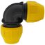 1-1/2" IPS Underground Yellow Poly Gas Pipe 90-Degree Elbow (SDR 11)