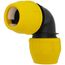 2" IPS Underground Yellow Poly Gas Pipe 90-Degree Elbow (SDR 11)