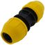 1-1/4" IPS Underground Yellow Poly Gas Pipe Coupler (SDR-10)
