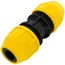 1-1/4" IPS Underground Yellow Poly Gas Pipe Coupler (SDR-11)