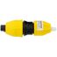 1/2" IPS to 1/2" CTS Underground Yellow Poly Gas Pipe Adapter (SDR-9.3)