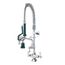 Royal Series 1 Hole Deck Mount Space Saver Pre-Rinse w/ Add-On Kitchen Faucet, 8" Spout, 18-508L