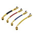 60" Refrigeration Hose w/ Ball Valve Adapter (Set of 4)