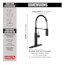 Single-Handle Pull-Down Spring Kitchen Faucet (Matte Black)