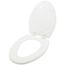 Mayfair NextStep2 Elongated Enameled Wood Toilet Seat, STA-TITE, Easy-Clean, Whisper-Close (White)