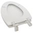 Mayfair NextStep2 Elongated Enameled Wood Toilet Seat, STA-TITE, Easy-Clean, Whisper-Close (White)