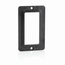 Coverplate, Standard, Single-Gang, Thermoplastic, GFCI/Decora Receptacles (Black)