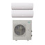 18,000 BTU, R-410A, InverterFlex Dual Zone Heat Pump Package (9+9)