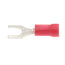 Vinyl Insulated Fork Terminal, 22-16 AWG, Bolt #10 (Copper)