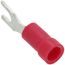 Vinyl Insulated Fork Terminal, 22-16 AWG, Bolt #6 (Copper)