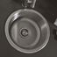 Portsmouth 16" x 16" Stainless Steel Undermount Round 1-Bowl Kitchen Sink (Stainless Steel)