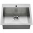 Edgewater 25" x 22" Stainless Steel 1-Hole Undermount 1-Bowl Kitchen Sink (Stainless Steel)