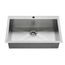 Edgewater 33" x 22" Stainless Steel 1-Hole Dual Mount 1-Bowl Kitchen Sink (Stainless Steel)