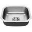 Portsmouth 18" x 16" Stainless Steel Undermount 1-Bowl ADA Kitchen Sink (Stainless Steel)