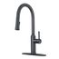 Single Handle Kitchen Faucet w/ Pull-Down Sprayer (Matte Black), 19-400B
