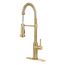 Single Handle Kitchen Faucet w/ Exposed Spring (Brushed Gold), 19-401G