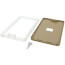 BTG-UK, Rectangular Plastic Thermostat Guard Kit w/ Solid and Ring Base