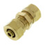 5/16" x 5/16" Brass Compression PEX Coupling