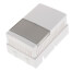 Plastic Thermostat Cover Concealed Thermometer Concealed Setpoint (White)