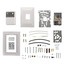 Single Setpoint & Temperature DA Thermostat Retrofit Kit, °F (White)