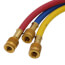 H48BVES3 48" Refrigeration Hoses w/ Ball Valve End, 1/4" Dia. (Set of 3)