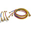 Refrigeration Hose w/ Ball Valve Extension (Set of 3)