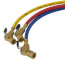 H72BVES3 72" Refrigeration Hoses w/ Ball Valve End, 1/4" Dia. (Set of 3)