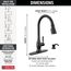 Hazelwood 1 Handle Pull-down Kitchen Faucet w/ Soap Dispenser & Shieldspray (Matte Black), 19831Z-BLSD-DST