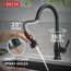 Hazelwood 1 Handle Pull-down Kitchen Faucet w/ Soap Dispenser & Shieldspray (Matte Black), 19831Z-BLSD-DST
