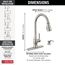 Hazelwood 1 Handle Pull-down Kitchen Faucet, Soap Dispenser, Shieldspray (Spotshield Stainless), 19831Z-SPSD-DST