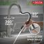 Hazelwood 1 Handle Pull-down Kitchen Faucet, Soap Dispenser, Shieldspray (Spotshield Stainless), 19831Z-SPSD-DST